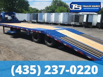 8.5x35 Diamond C FMAX-HDT 212 Gooseneck Hydraulic Dovetail Equipment Trailer - 25.9K GVWR - ABS Brakes, Hydraulic Jack(s)