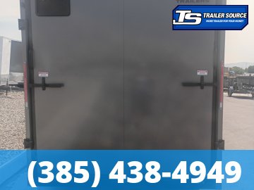 7x16 Look Element SE Enclosed Cargo Trailer - 7'0" Interior - 7K GVWR - .080 PolyCor, Alloy Wheels, Black Out Package, Rear Spoiler w/ Load Lights, Rubber Coin Floor, Vinyl Ceiling