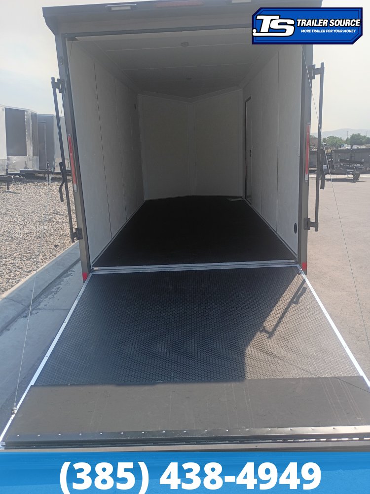 7x16 Look Element SE Enclosed Cargo Trailer - 7'0" Interior - 7K GVWR - .080 PolyCor, Alloy Wheels, Black Out Package, Rear Spoiler w/ Load Lights, Rubber Coin Floor, Vinyl Ceiling