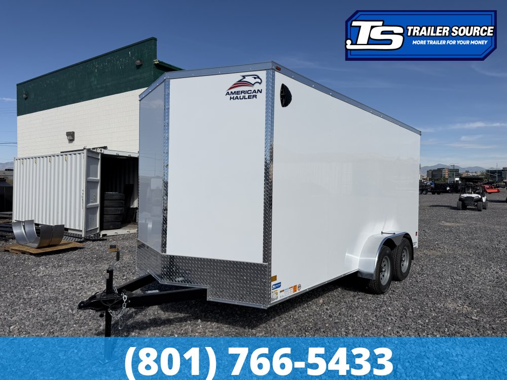 7x16 American Hauler Arrow Enclosed Cargo Trailer - 7'0" Interior - 7K GVWR - .080 PolyCor