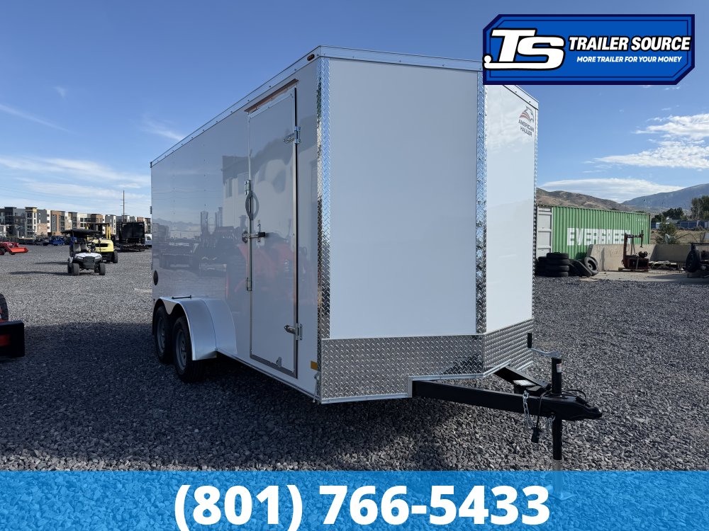 7x16 American Hauler Arrow Enclosed Cargo Trailer - 7'0" Interior - 7K GVWR - .080 PolyCor