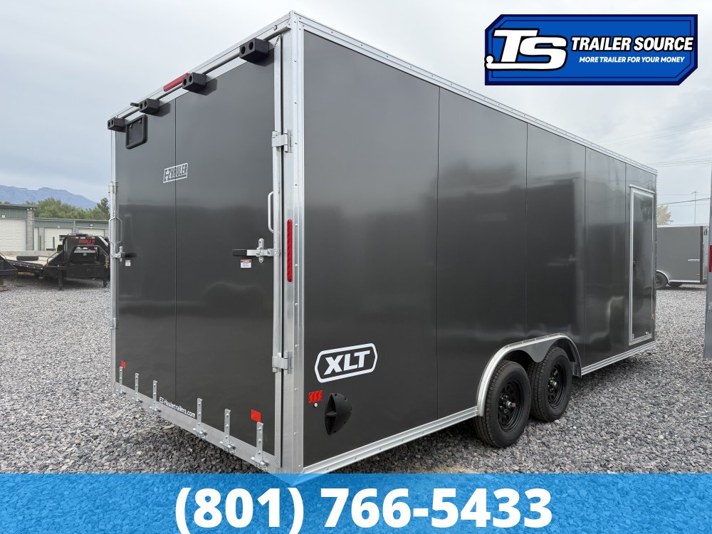 8.5x20 Alcom Aluminum EZ Hauler XLT Auto Trailer - 7'0" Interior - 7K GVWR - Dovetail
