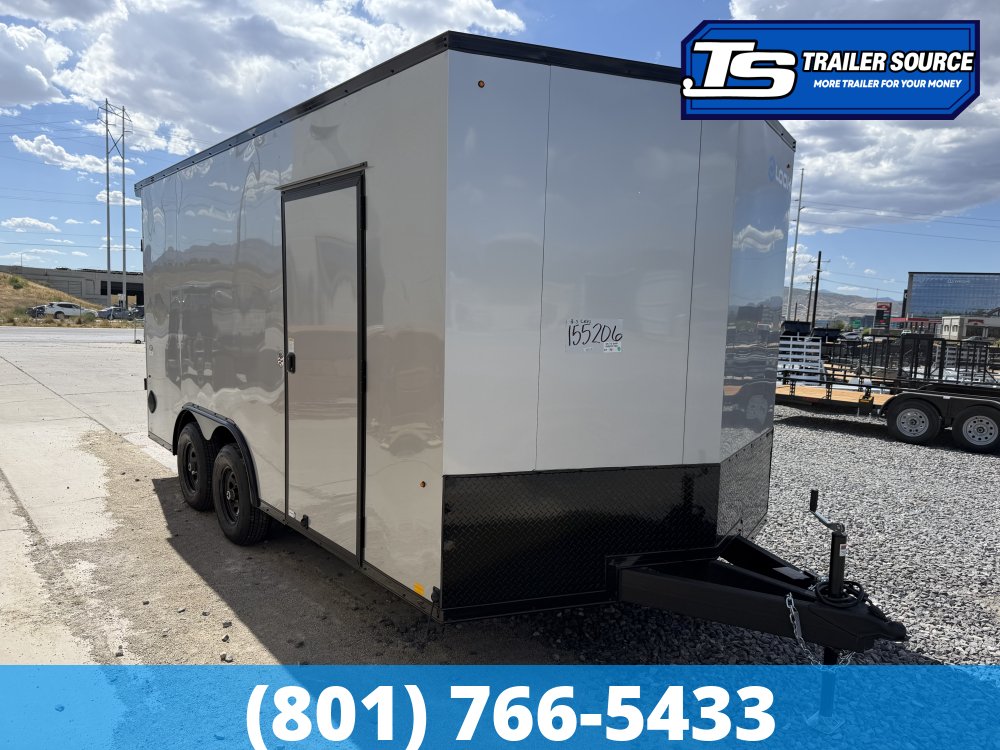 8.5x16 Look ST DLX Enclosed Cargo Trailer - 7'0" Interior - 10K GVWR - 16" Cross Member Upgrade, Black Out Package, Rear Spoiler w/ Load Lights, Screwless Exterior
