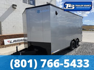 8.5x16 Look ST DLX Enclosed Cargo Trailer - 7'0" Interior - 10K GVWR - 16" Cross Member Upgrade, Black Out Package, Rear Spoiler w/ Load Lights, Screwless Exterior