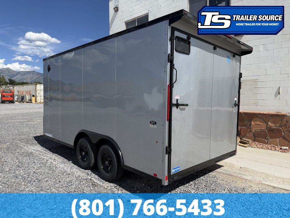 8.5x16 Look ST DLX Enclosed Cargo Trailer - 7'0" Interior - 10K GVWR - 16" Cross Member Upgrade, Black Out Package, Rear Spoiler w/ Load Lights, Screwless Exterior