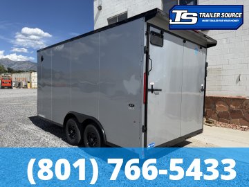 8.5x16 Look ST DLX Enclosed Cargo Trailer - 7'0" Interior - 10K GVWR - 16" Cross Member Upgrade, Black Out Package, Rear Spoiler w/ Load Lights, Screwless Exterior