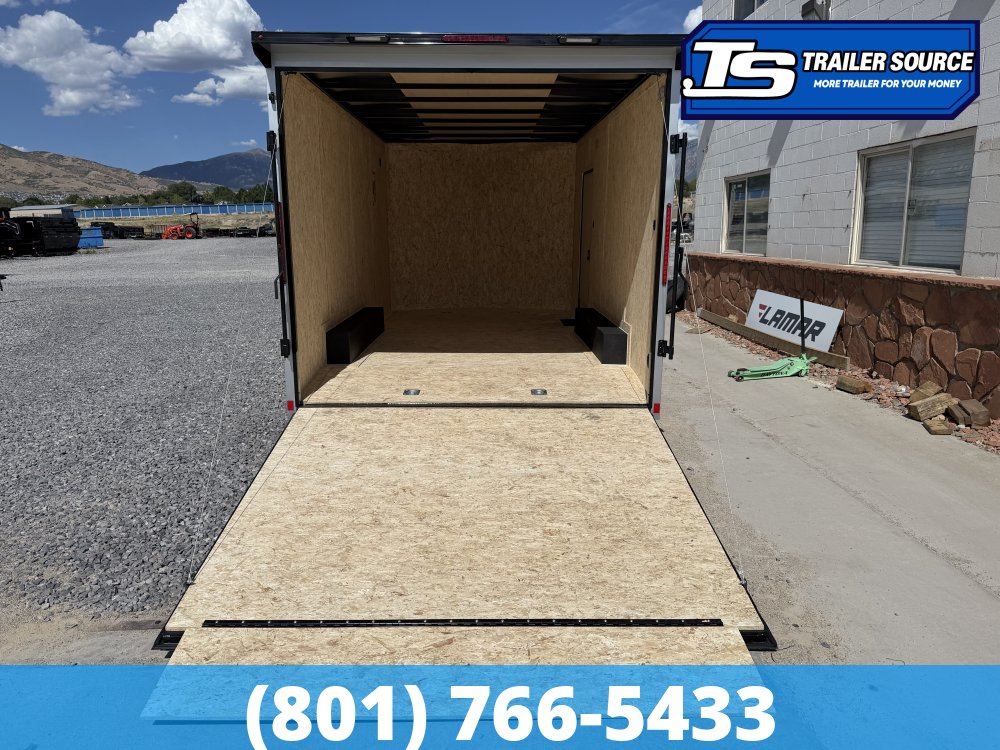 8.5x16 Look ST DLX Enclosed Cargo Trailer - 7'0" Interior - 10K GVWR - 16" Cross Member Upgrade, Black Out Package, Rear Spoiler w/ Load Lights, Screwless Exterior