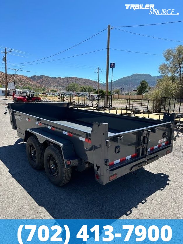 7x14 Norstar Iron Bull DCB 20" Sides 14K Dump Trailer