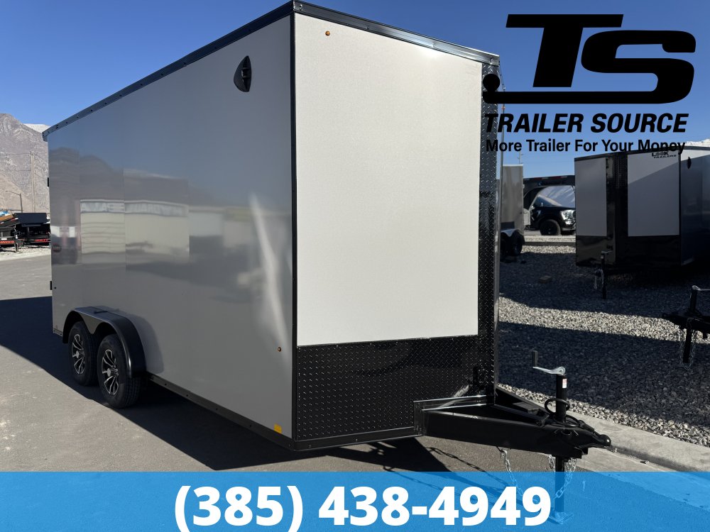 7.5x16 Look Element SE Enclosed Cargo Trailer - 7'6" Interior - 7K GVWR - .080 PolyCor, Alloy Wheels, Black Out Package