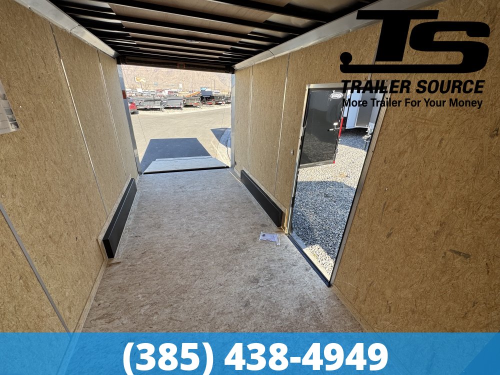 7.5x16 Look Element SE Enclosed Cargo Trailer - 7'6" Interior - 7K GVWR - .080 PolyCor, Alloy Wheels, Black Out Package