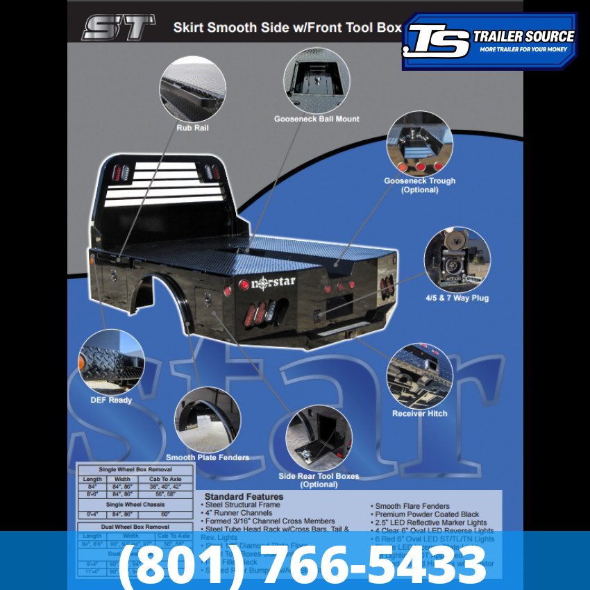 7x8.5 Norstar ST Skirted Bed Truck Bed-Skirted