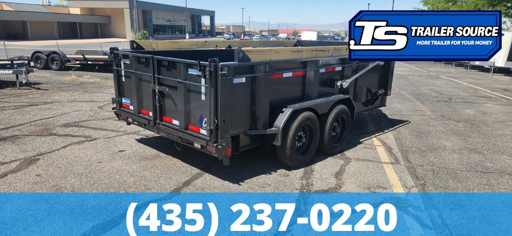 7x14 Diamond C LPT 208 Dump Trailer - 32" Sides - 18K GVWR - 18 Ply Tires, ABS Brakes, Board Brackets