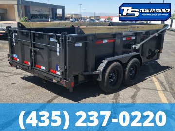 7x14 Diamond C LPT 208 Dump Trailer - 32" Sides - 18K GVWR - 18 Ply Tires, ABS Brakes, Board Brackets