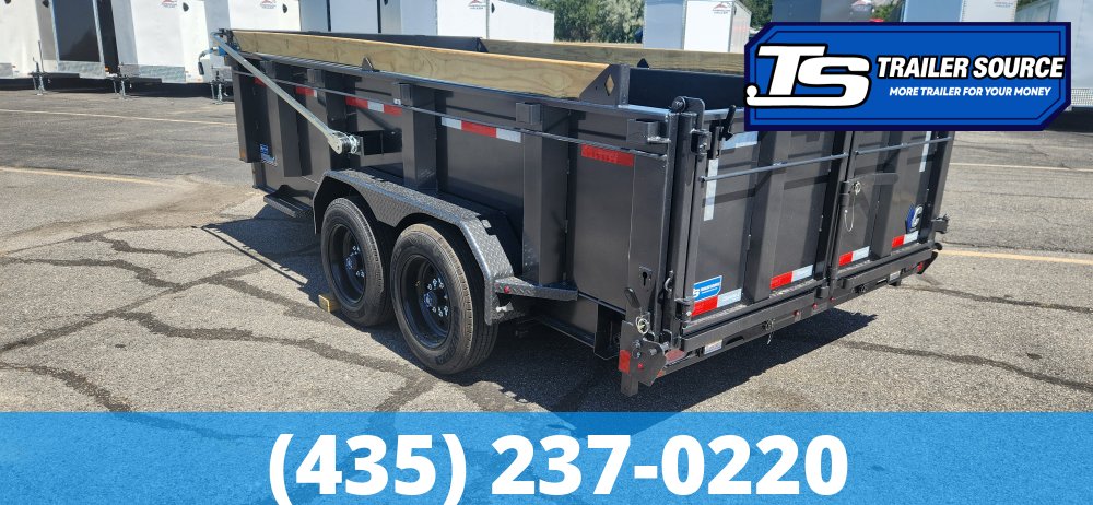7x14 Diamond C LPT 208 Dump Trailer - 32" Sides - 18K GVWR - 18 Ply Tires, ABS Brakes, Board Brackets