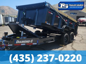 7x14 Diamond C LPT 208 Dump Trailer - 32" Sides - 18K GVWR - 18 Ply Tires, ABS Brakes, Board Brackets