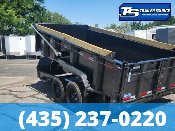 7x14 Diamond C LPT 208 Dump Trailer - 32" Sides - 18K GVWR - 18 Ply Tires, ABS Brakes, Board Brackets