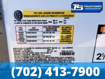 8.5x24 Haulmark Heat Enclosed Car Hauler Trailer - 7'6" Interior - 10K GVWR - .080 PolyCor, 2 Tone Color, Black Out Package