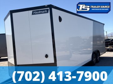 8.5x24 Haulmark Heat Enclosed Car Hauler Trailer - 7'6" Interior - 10K GVWR - .080 PolyCor, 2 Tone Color, Black Out Package