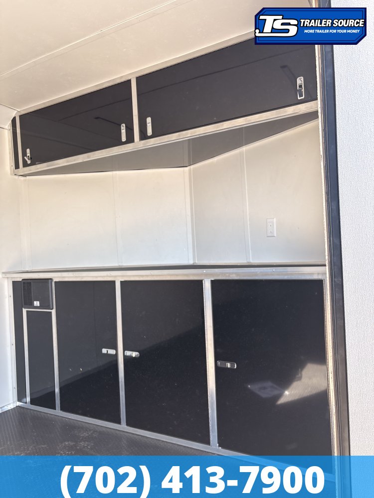 8.5x24 Haulmark Heat Enclosed Car Hauler Trailer - 7'6" Interior - 10K GVWR - .080 PolyCor, 2 Tone Color, Black Out Package
