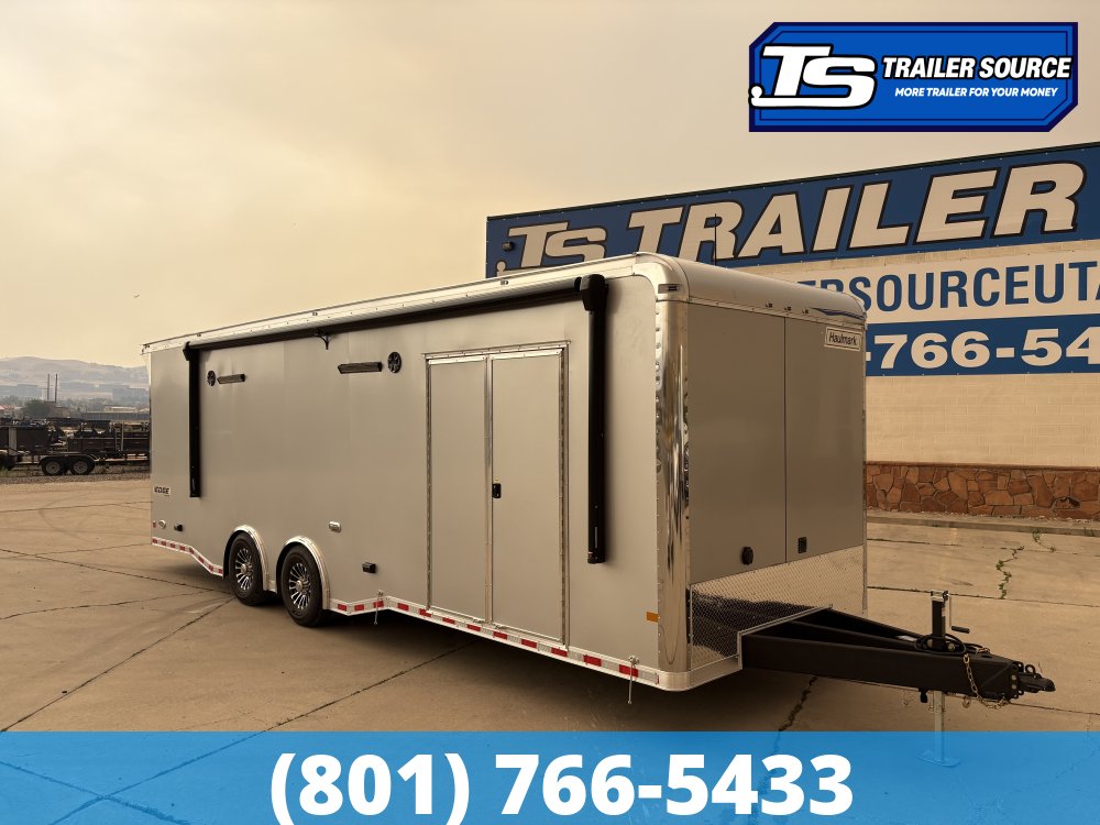 8.5x28 Haulmark Edge Gooseneck Turbo Pkg Enclosed Car Hauler Trailer - 7'10" Interior - 12K GVWR -