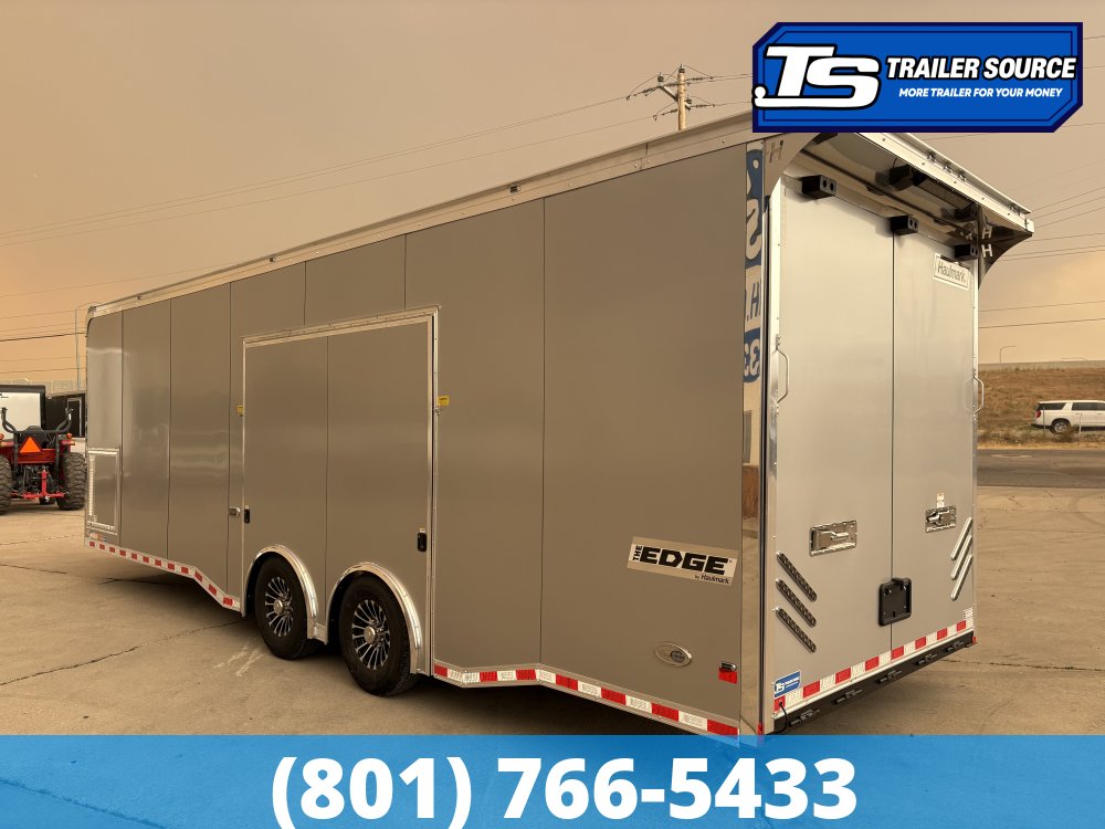 8.5x28 Haulmark Edge Gooseneck Turbo Pkg Enclosed Car Hauler Trailer - 7'10" Interior - 12K GVWR -