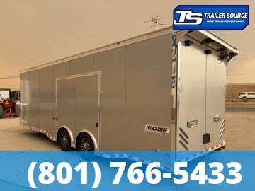 8.5x28 Haulmark Edge Gooseneck Turbo Pkg Enclosed Car Hauler Trailer - 7'10" Interior - 12K GVWR -