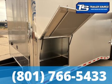 8.5x28 Haulmark Edge Gooseneck Turbo Pkg Enclosed Car Hauler Trailer - 7'10" Interior - 12K GVWR -