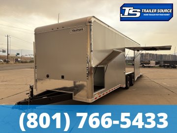 8.5x28 Haulmark Edge Gooseneck Turbo Pkg Enclosed Car Hauler Trailer - 7'10" Interior - 12K GVWR -