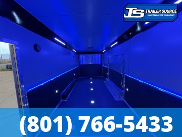 8.5x28 Haulmark Edge Gooseneck Turbo Pkg Enclosed Car Hauler Trailer - 7'10" Interior - 12K GVWR -