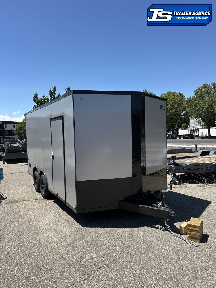 8.5x16 Look ST DLX Enclosed Cargo Trailer - 7'0" Interior - 10K GVWR - .080 PolyCor, Black Out Package, Rear Spoiler w/ Load Lights