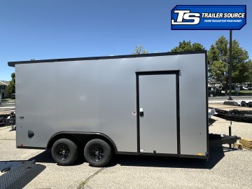 8.5x16 Look ST DLX Enclosed Cargo Trailer - 7'0" Interior - 10K GVWR - .080 PolyCor, Black Out Package, Rear Spoiler w/ Load Lights