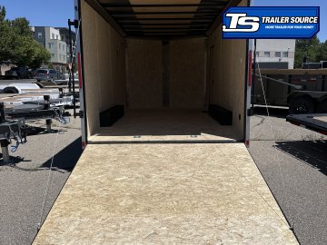 8.5x16 Look ST DLX Enclosed Cargo Trailer - 7'0" Interior - 10K GVWR - .080 PolyCor, Black Out Package, Rear Spoiler w/ Load Lights
