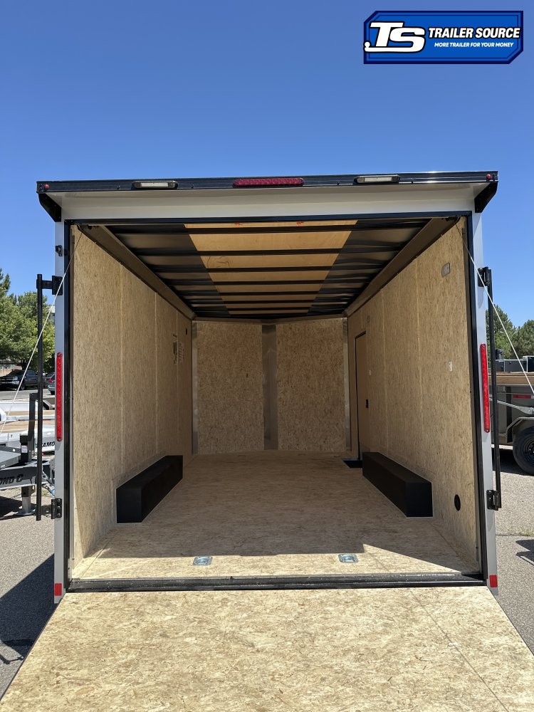 8.5x16 Look ST DLX Enclosed Cargo Trailer - 7'0" Interior - 10K GVWR - .080 PolyCor, Black Out Package, Rear Spoiler w/ Load Lights