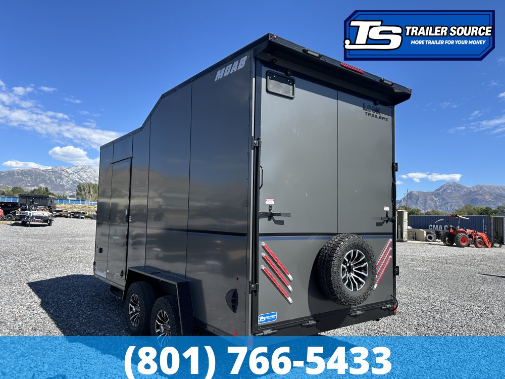 7.5x16 Look Moab Enclosed Cargo Trailer - 7'0" Interior - 10K GVWR - .080 PolyCor, Air Conditioner(s)
