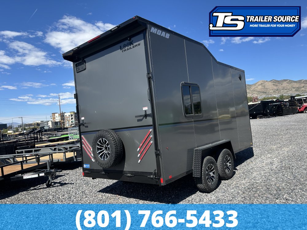 7.5x16 Look Moab Enclosed Cargo Trailer - 7'0" Interior - 10K GVWR - .080 PolyCor, Air Conditioner(s)