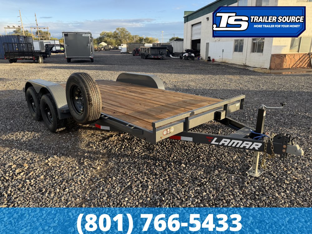 7x16 Lamar CC Flatbed Car Hauler