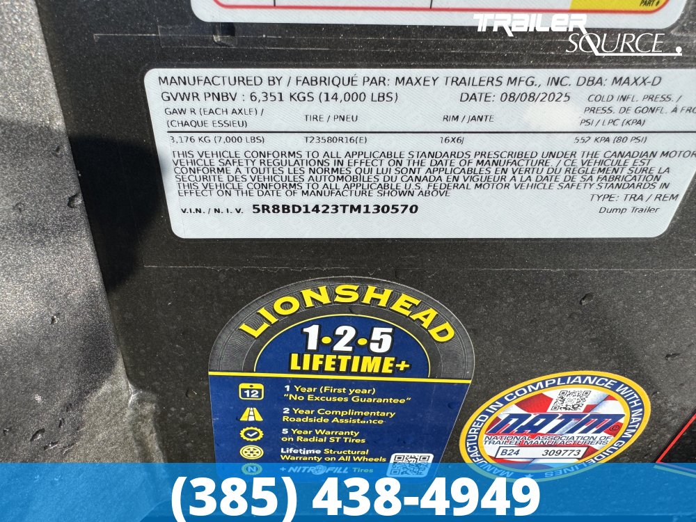 7x14 Maxx-D DKX Dump