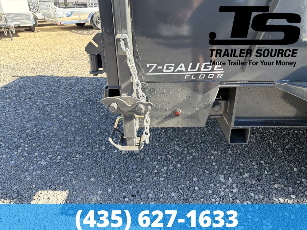7x14 Lamar DT Dump Trailer - 24" Sides - 14K GVWR - Telescopic