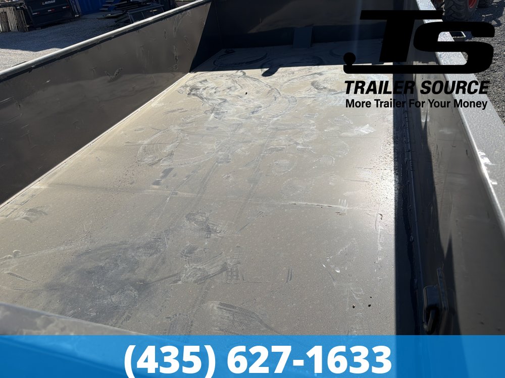 7x14 Lamar DT Dump Trailer - 24" Sides - 14K GVWR - Telescopic
