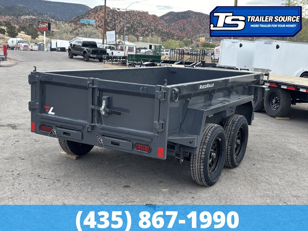 5x10 Lamar DS Dump Trailer - 18" Sides - 7K GVWR - Spreader Gate
