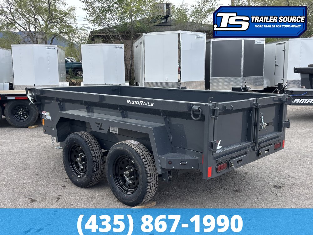 5x10 Lamar DS Dump Trailer - 18" Sides - 7K GVWR - Spreader Gate