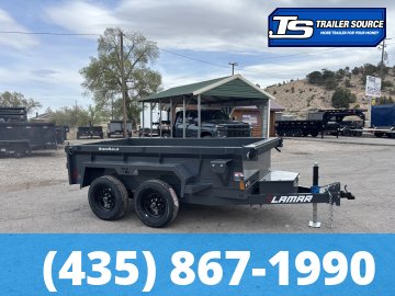 5x10 Lamar DS Dump Trailer - 18" Sides - 7K GVWR - Spreader Gate