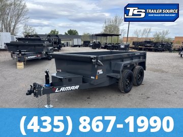 5x10 Lamar DS Dump Trailer - 18" Sides - 7K GVWR - Spreader Gate