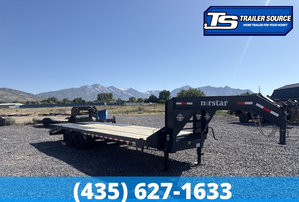 8.5x25 Norstar Iron Bull FXG Gooseneck Equipment Trailer - 22K GVWR - Max Ramps