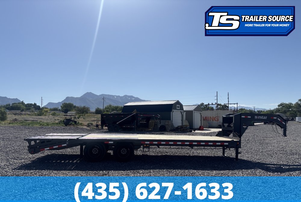 8.5x25 Norstar Iron Bull FXG Gooseneck Equipment Trailer - 22K GVWR - Max Ramps