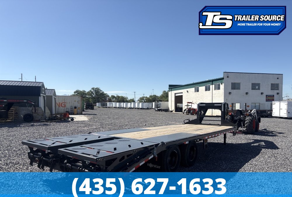 8.5x25 Norstar Iron Bull FXG Gooseneck Equipment Trailer - 22K GVWR - Max Ramps