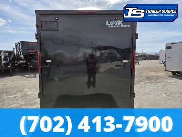 7x14 Look ST DLX Enclosed Cargo Trailer - 7'0" Interior - 7K GVWR - Black Out Package, Screwless Exterior