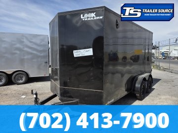 7x14 Look ST DLX Enclosed Cargo Trailer - 7'0" Interior - 7K GVWR - Black Out Package, Screwless Exterior