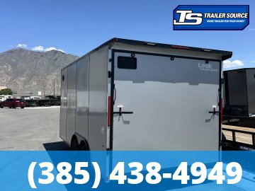 8.5x16 Look ST DLX Enclosed Cargo Trailer - 7'0" Interior - 10K GVWR - .080 PolyCor, Black Out Package, Rear Spoiler w/ Load Lights