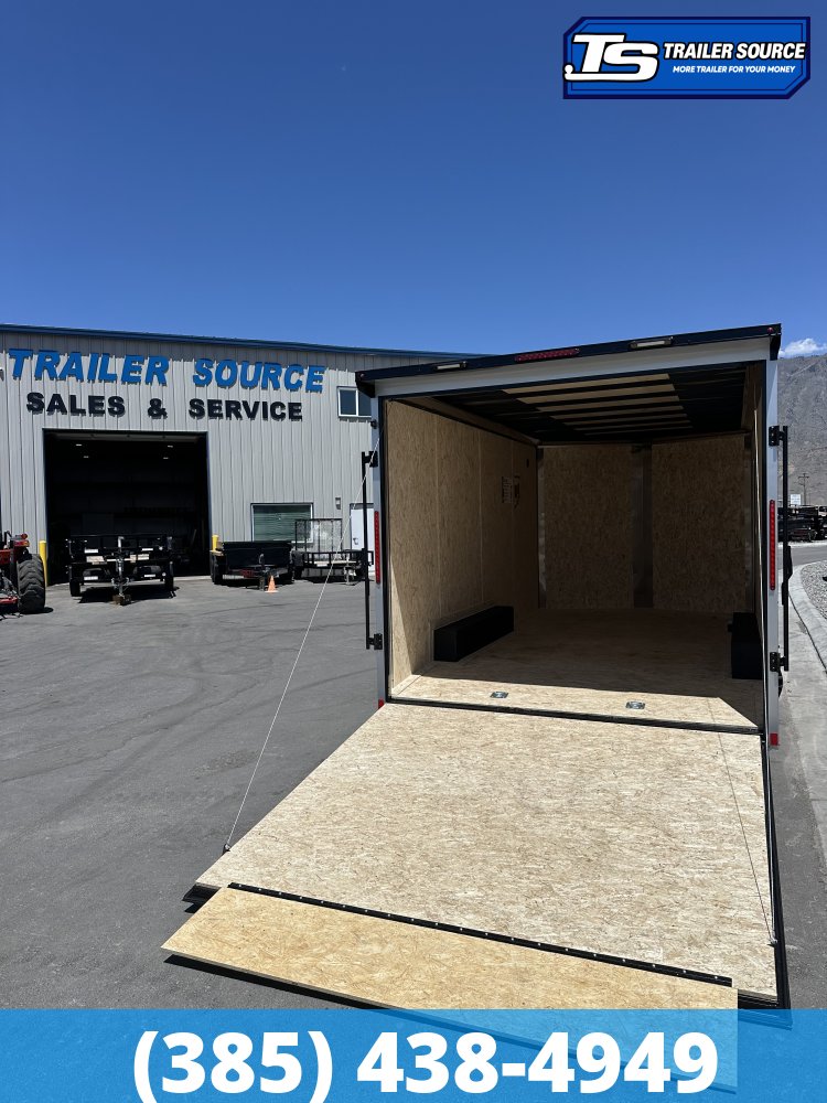 8.5x16 Look ST DLX Enclosed Cargo Trailer - 7'0" Interior - 10K GVWR - .080 PolyCor, Black Out Package, Rear Spoiler w/ Load Lights